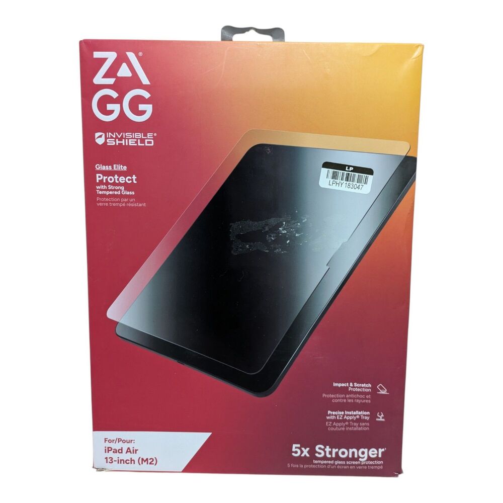 ZAGG InvisibleShield Glass Elite Screen Protector – iPad Air 13" (M2)